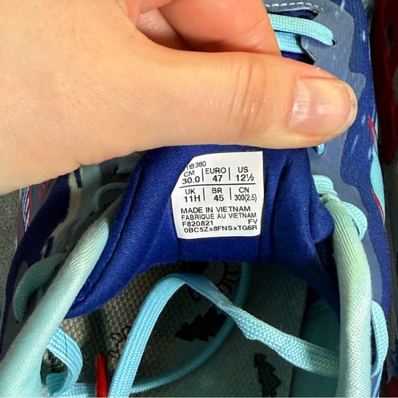 Men’s 12.5 ASICS Noosa TRI 13 Running Show Blue Ocean Decay Yeti Snow Marble - Picture 6 of 6